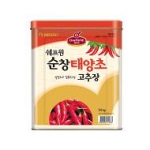 쉐프원 순창 태양초고추장-14KG(캔)