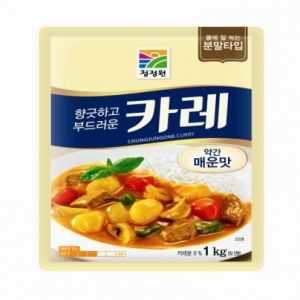 청정원 카레 약간 매운맛 1Kg (업소용)